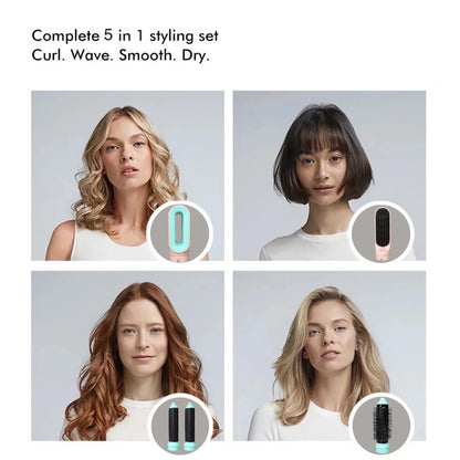 5-in-1-Multi-Styler, neues Design, Haartrockner für Haare, 5-in-1-Haarstyler mit Curling-Fass, Heißluftbürste, Styling-Werkzeug, MultiStyler