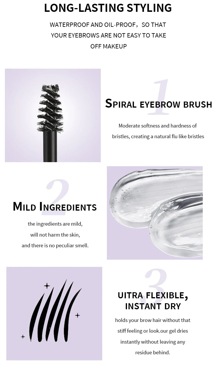 Flexible Tube transparente Wimpern Mascara wasserdichte Mascara Wimpern verlängerung dicke weiße Wimpern Kosmetik 1 Stück