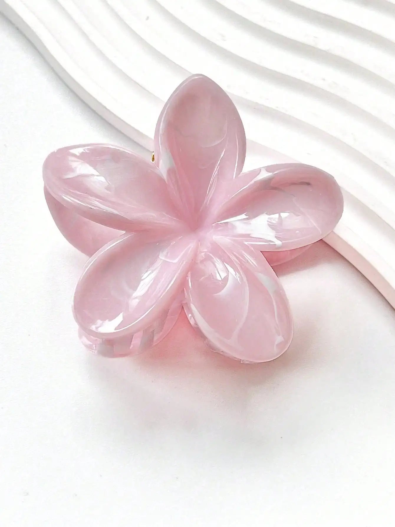 1/2 Stück Mode einfache glänzende Ei Blume Haar Krallen für Frauen Mädchen Party Haarschmuck