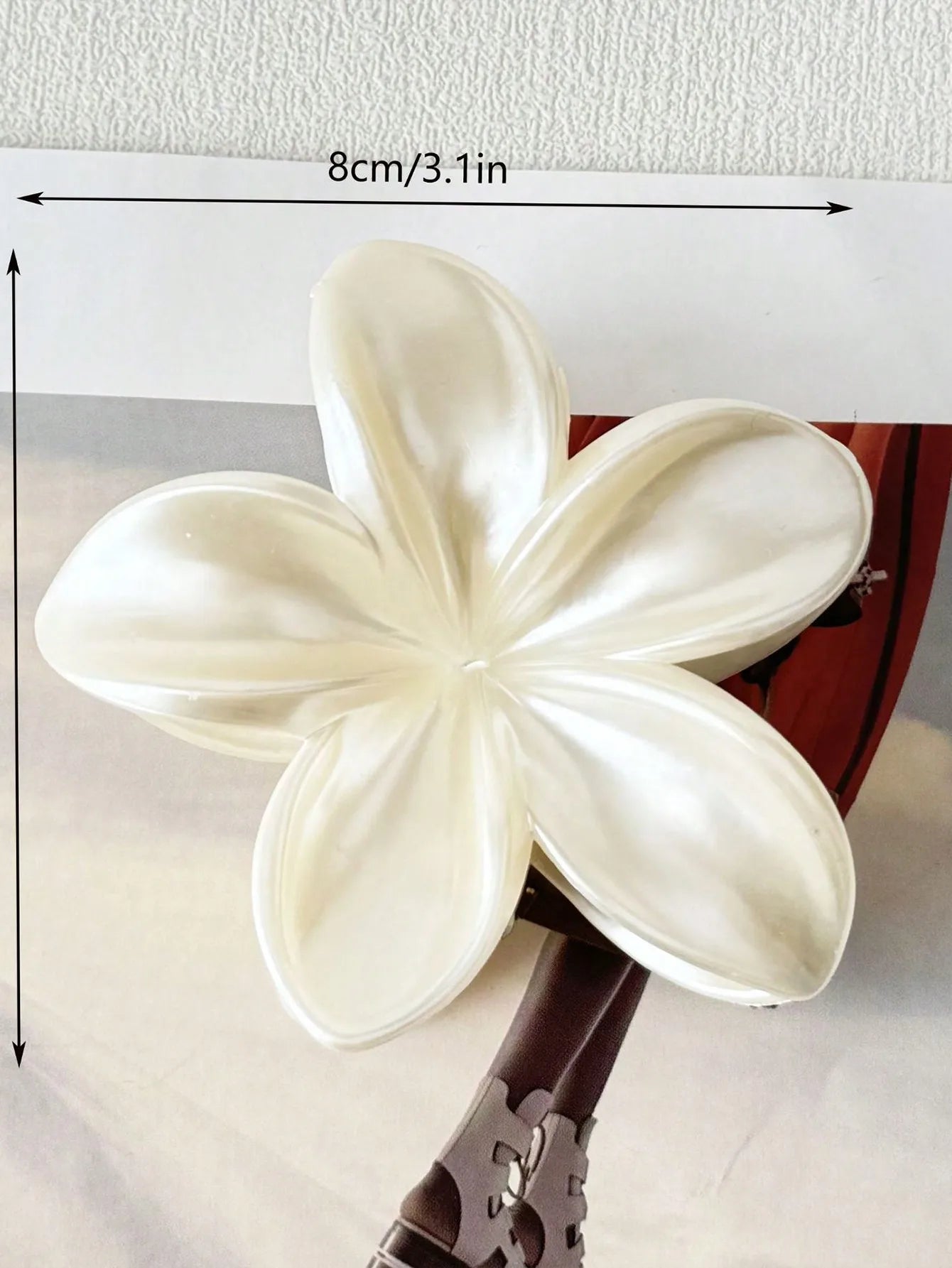 1/2 Stück Mode einfache glänzende Ei Blume Haar Krallen für Frauen Mädchen Party Haarschmuck