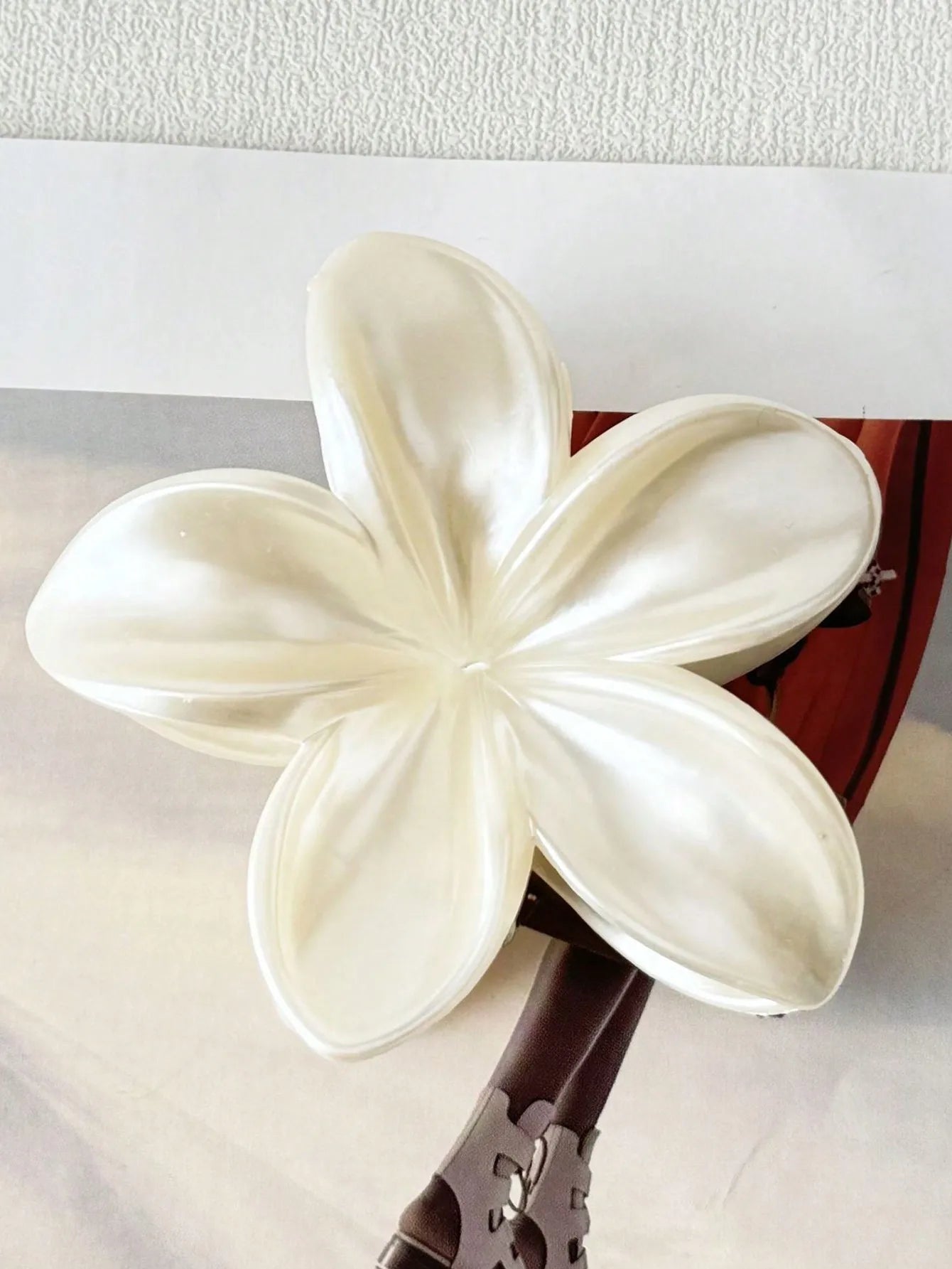 1/2 Stück Mode einfache glänzende Ei Blume Haar Krallen für Frauen Mädchen Party Haarschmuck