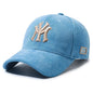 Modische Baseballkappe mit gestickten Buchstaben für Männer und Frauen, verstellbarer Unisex-Paar-passender Sonnenhut, trendige lässige Duck Bill Cap