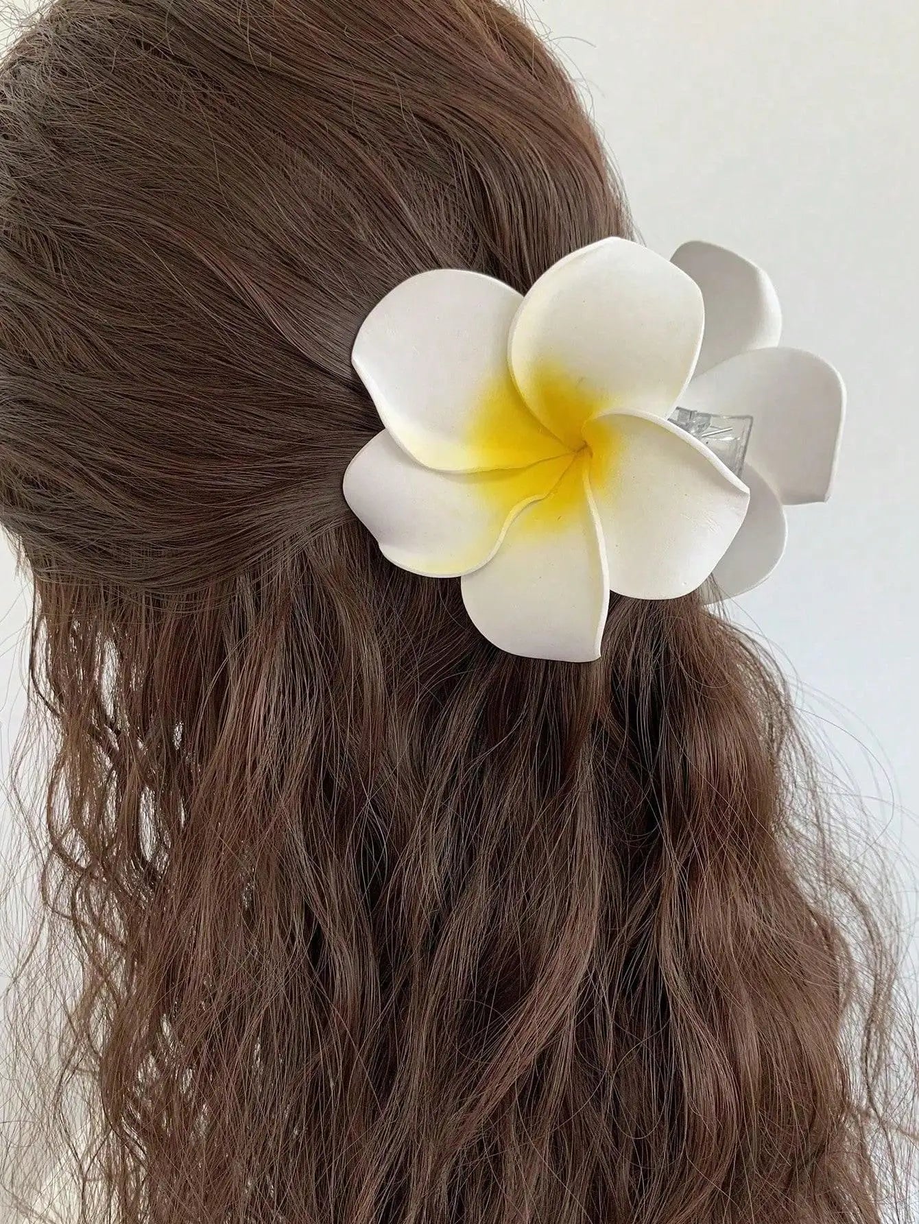 1/2 Stück Mode einfache glänzende Ei Blume Haar Krallen für Frauen Mädchen Party Haarschmuck