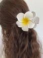 1/2 Stück Mode einfache glänzende Ei Blume Haar Krallen für Frauen Mädchen Party Haarschmuck
